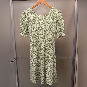 Floral Green Dress